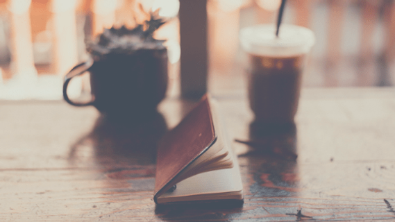 A journal and coffee. Marble Wellness Owner and Therapist Stephanie Korpal journals with us for 30 days on mental health. 
