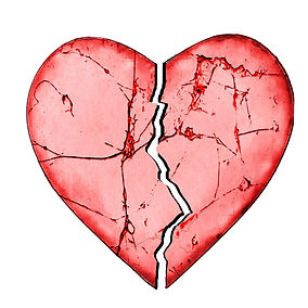 A broken heart. Marble Wellness specializes in mental health services like break ups and relationships. Marble Wellness is located in Chicago and can see clients both in person or virtually.