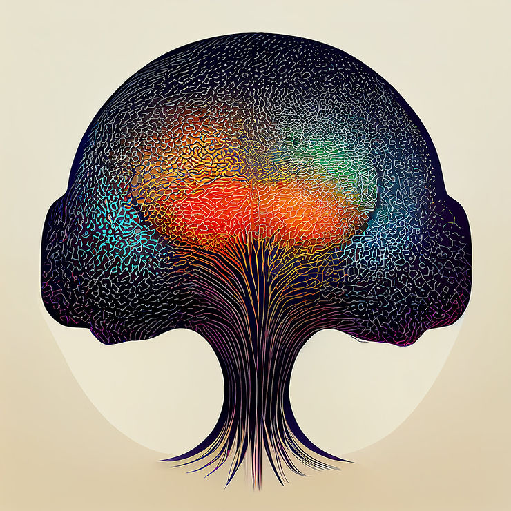 An artist rendering of the human brain representing the role the brain plays in anxiety. Therapy for Anxiety in St. Louis, MO can help you understand the root causes of anxiety. Reach out to an Anxiety Therapist today.