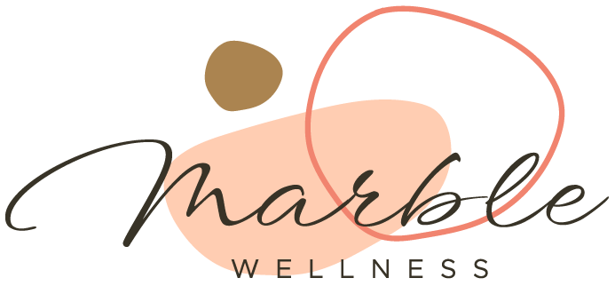 Marble Wellness logo. Marble Wellness is located in Chicago's West Loop. Marble Wellness is a counseling and therapy practice for women, men, professionals, couples, and more.